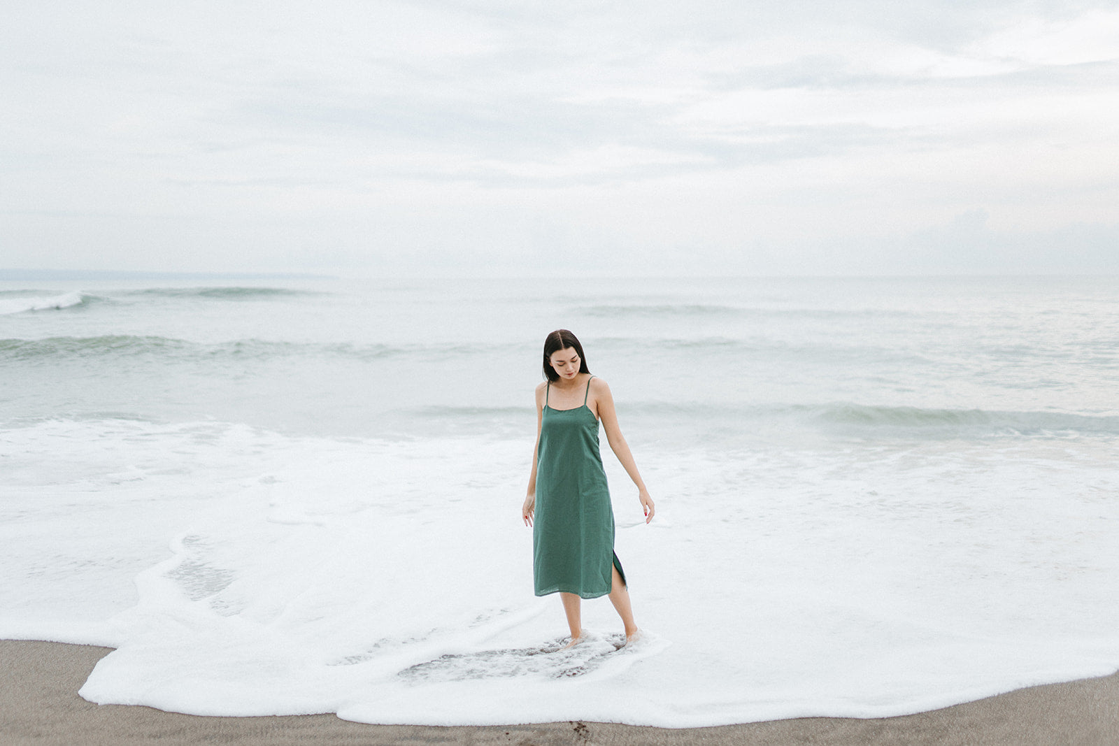 Nellie Dress in Forest