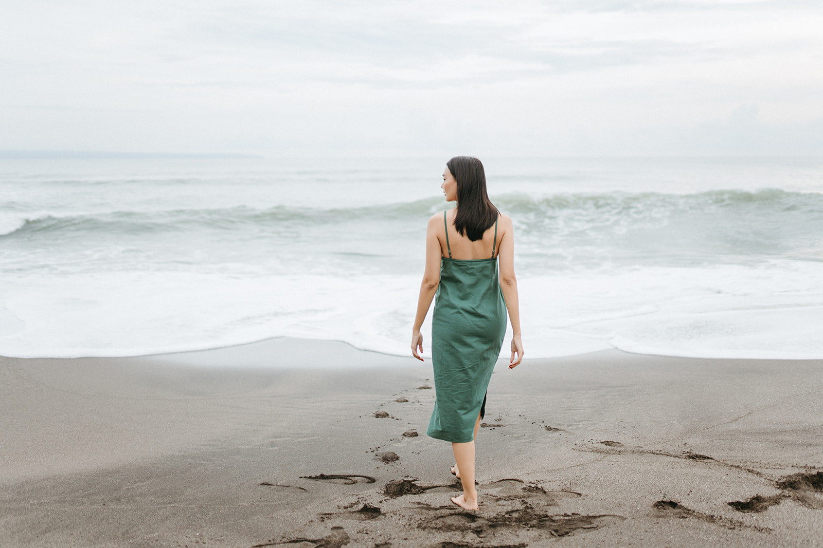 Nellie Dress in Forest