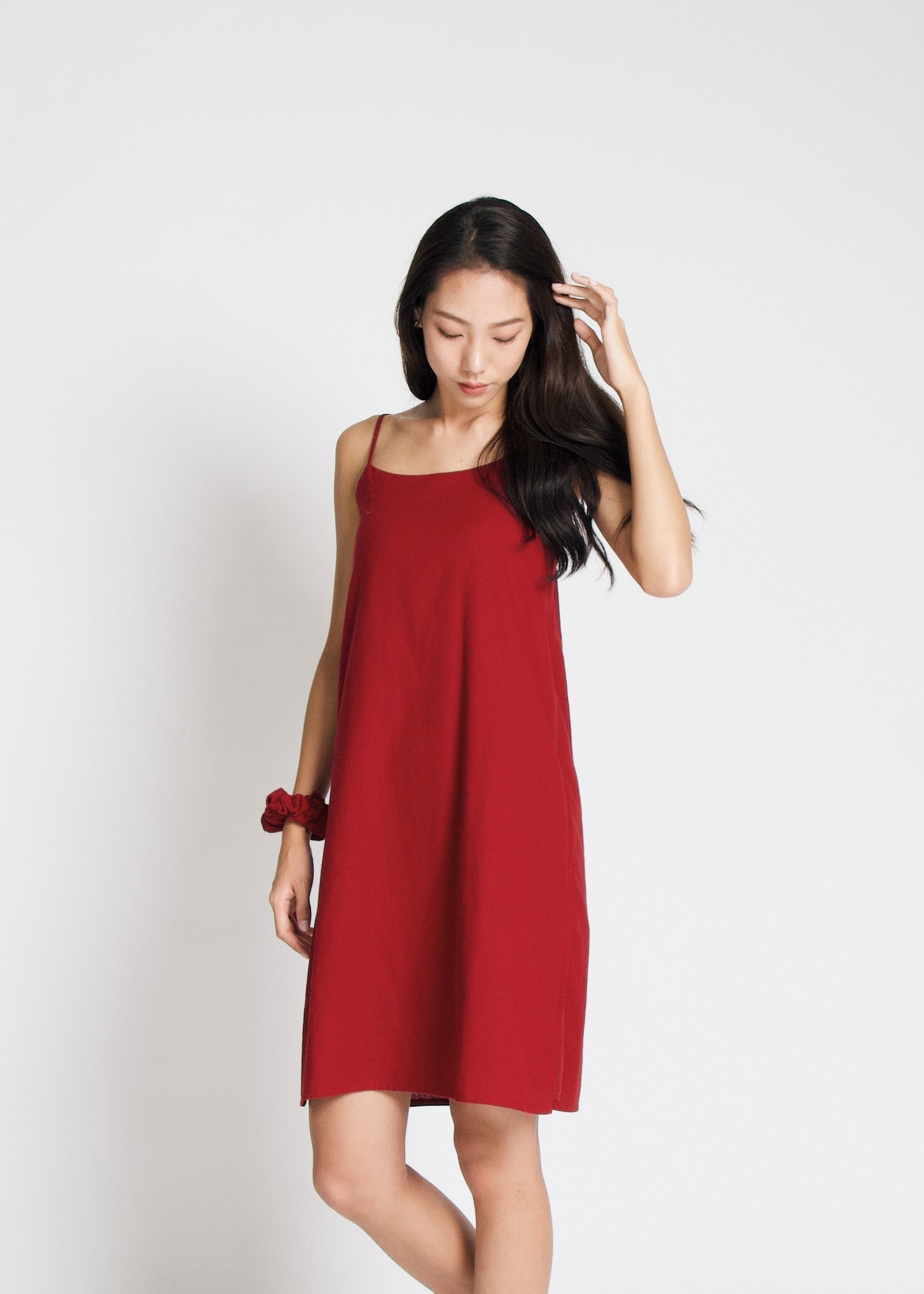 Penelope Dress in Scarlet